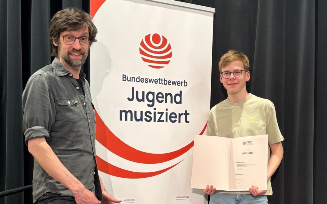 Erster Preis beim Bundeswettbewerb „Jugend musiziert“: Julius Foullois überzeugt am Drumset